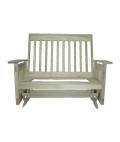 #152 Love Seat Glider Rocker - Mission